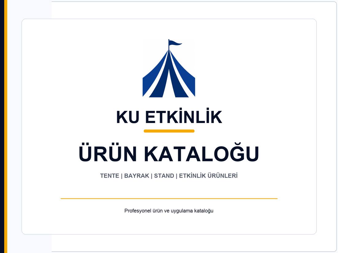 KU Etkinlik ürün kataloğu kapağı
